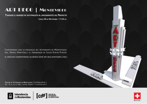 invitación lanzamiento Art Decó Montevideo