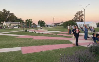 Se inauguró una plaza en Miguelete, proyectada por colegas de la Departamental SAU Colonia